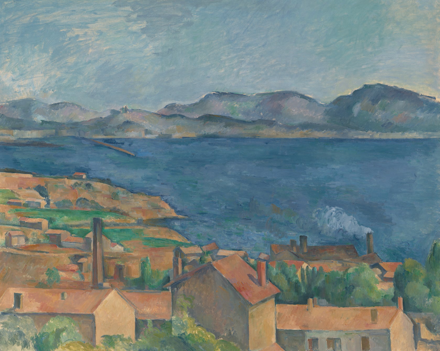 Paul Cezanne, “The Bay of Marseille, Seen from L’Estaque” (about 1885, oil on canvas), 31 5/8 inches by 39 5/8 inches, The Art Institute of Chicago, Mr. and Mrs. Martin A. Ryerson Collection, 1933.1116 PHOTO: COURTESY OF THE ART INSTITUTE OF CHICAGO