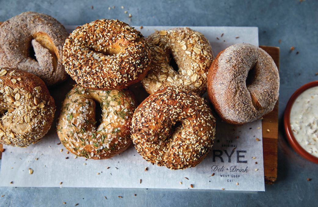 Rye Deli & Drink’s take on a “Chicago bagel”