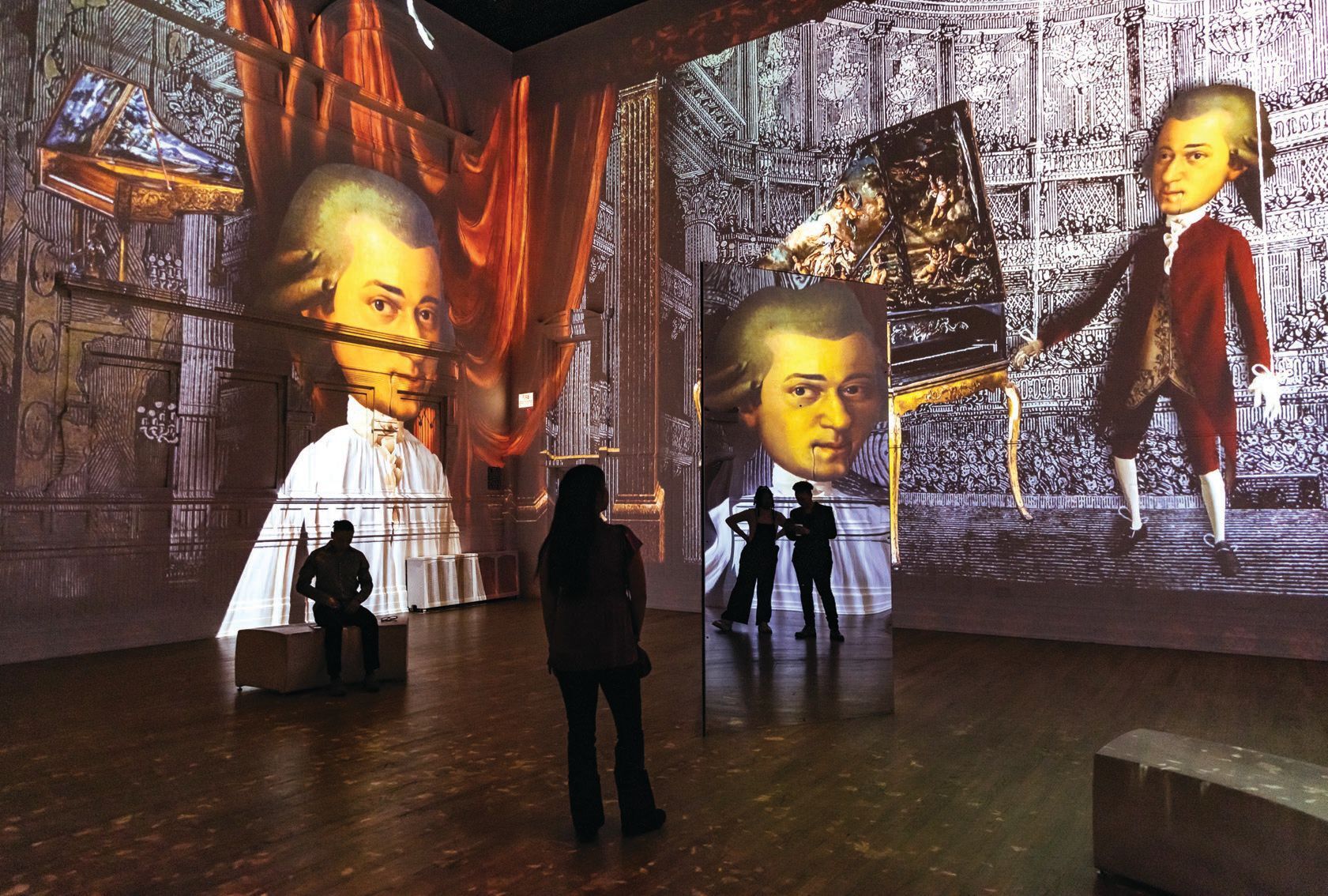 Mozart Immersive: The Soul of a Genius offers a deep dive into the iconic composer’s life and work. PHOTO BY KYLE FLUBACKER